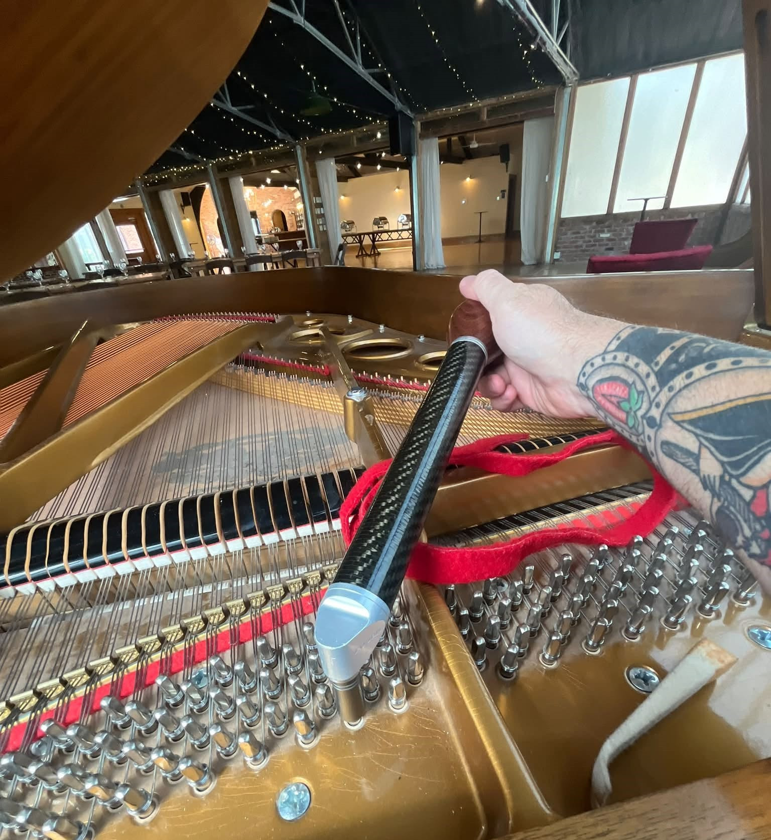 piano tuner technician working